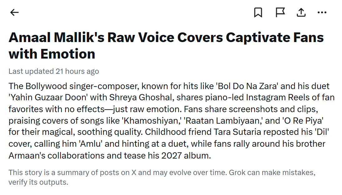It’s safe to say Amaal Mallik has become the most trending contestant even after Bigg Boss ended. He’s literally trending every single day now, rare to see this kind of consistency post-show!🥳

#AmaalMallik #Amaalians