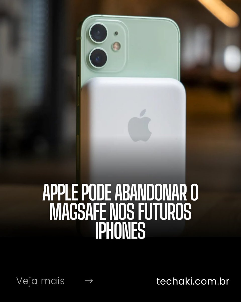 techaki_oficial's tweet image. 📱⚡ Rumores indicam que a Apple pode abandonar o MagSafe nos futuros iPhones, incluindo modelos premium e até o dobrável. A decisão estaria ligada à busca por aparelhos mais finos e redução de custos, mas pode afetar acessórios e até o padrão Qi2.

#Apple #iPhone #MagSafe #tech