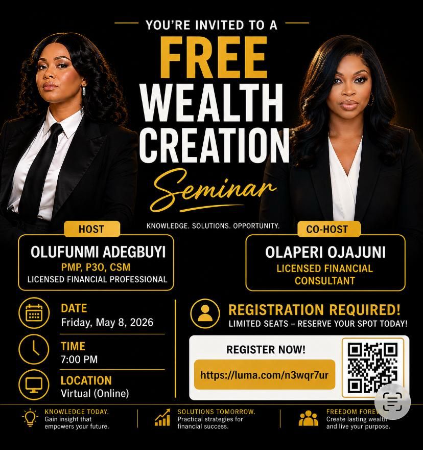 FunmiAde's tweet photo. Join us for practical conversation on financial education, entrepreneurship, and building lasting financial stability. 
This event is FREE but registration is required.  
Click the link below to register. 
https://t.co/fjXv9sHlx7 https://t.co/usmBa4vBaJ