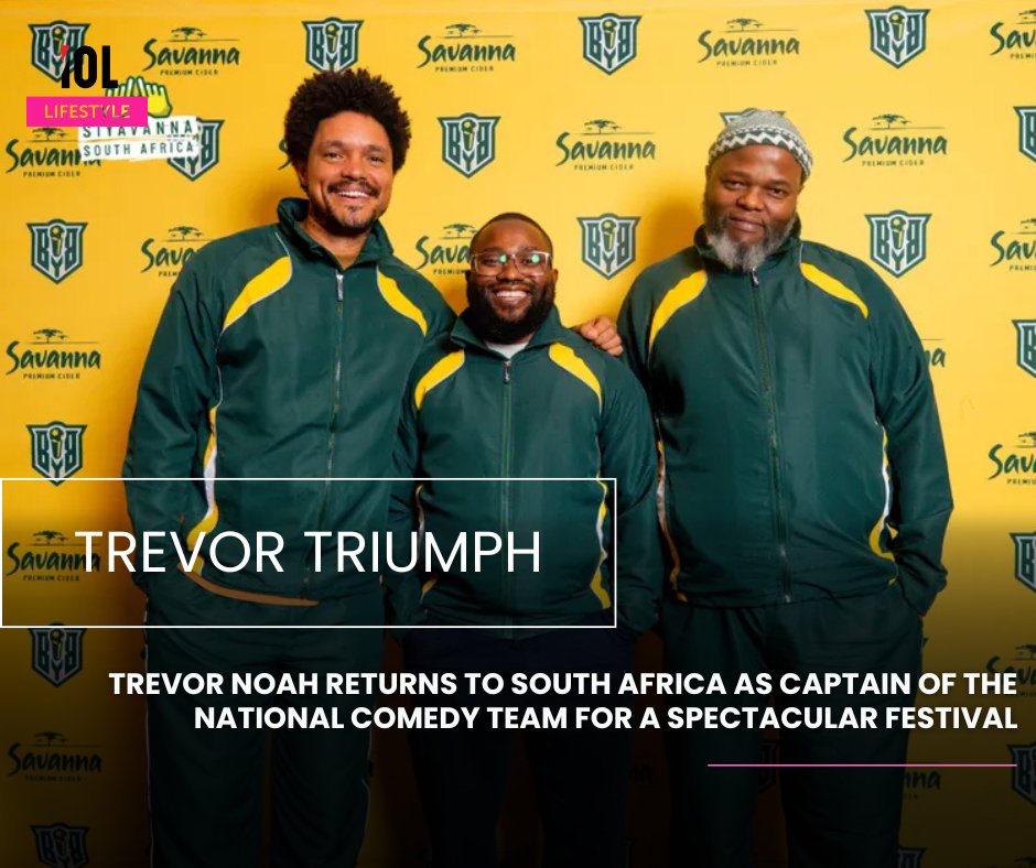 IOL_Lifestyle's tweet image. Trevor Noah returns home as Captain of the National Comedy Team, leading a spectacular comedy festival packed with laughter and star power.
#lifestyle #TrevorNoah #ComedyFestival #NationalComedyTeam #SouthAfricaLaughs #FestivalBuzz 
Read on tinyurl.com/ymw5tmsf