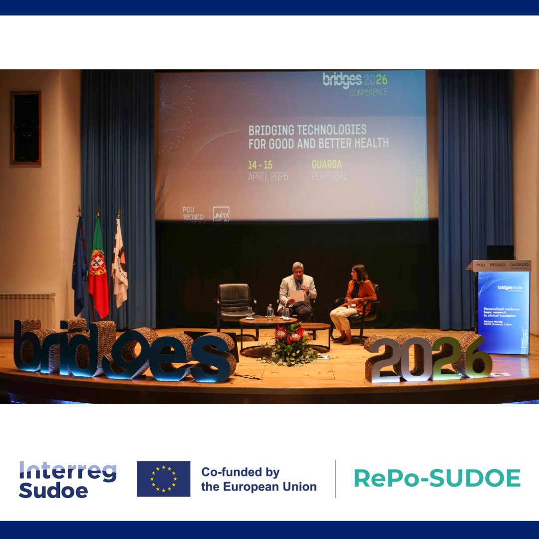 RePoSUDOE's tweet photo. ES🚀 RePo-SUDOE participó en BRIDGES 2026 con un workshop y una keynote sobre medicina personalizada, contribuyendo al debate científico y la colaboración internacional 🌍🔬

📎 Más información: https://t.co/BqxY87Bll1 https://t.co/k8axN3lLiq