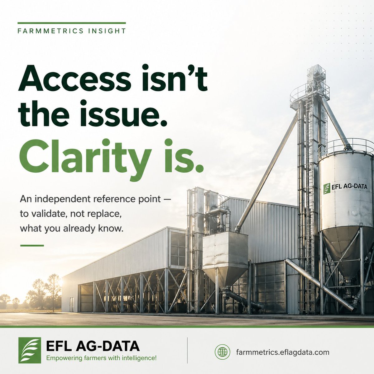 EFLAGDATA's tweet image. Most teams have the data.

The gap isn't access, it's knowing if your market view still holds.

An external reference point. To validate, not replace, what you already know.

farmmetrics.eflagdata.com

#FeedAdditives #ASEAN #MarketIntelligence #Agriculture #Livestock #AnimalFeed