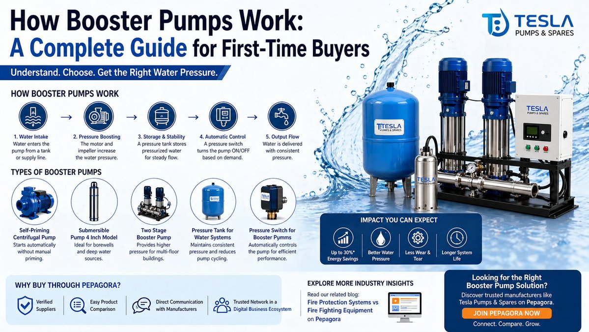 KrittikaCh78082's tweet image. Low pressure on upper floors? Uneven water flow?

A booster pump might be exactly what you need.

Read more before you buy : …commerce-portal-in-india.blogspot.com/2026/04/how-bo…

#WaterPressureProblem #BoosterPumpSolutions #IndustrialMachinery #Pepagora #ManufacturersIndia #PumpTechnology #BusinessGrowth