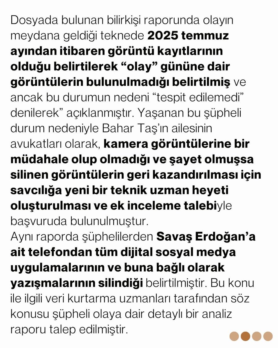 BaharaAdalet's tweet photo. Kamuoyuna
#BaharTaşİçinAdalet https://t.co/erih43Zppx