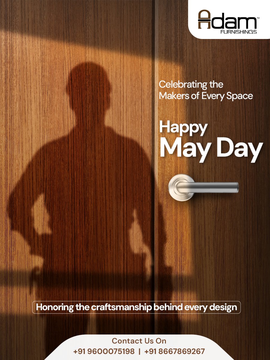 adamfurnishings's tweet image. This May Day, we celebrate the skilled hands behind every beautiful space.

Adam Furnishings salutes the dedication, craftsmanship, and hard work that shape better living every day.

#MayDay #ModularFurniture #AdamFurnishings #Craftsmanship #Workforce