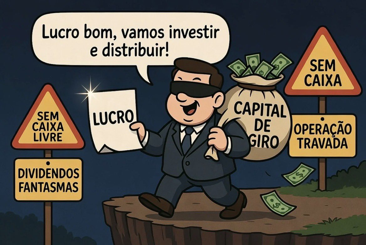 Empresários, vou insistir: fluxo de caixa ainda é o erro mais básico e mais comum.

Em praticamente toda empresa que analiso (consultoria ou Projeto Empresa Viva), o problema se repete:

Confundem caixa com lucro.
Confundem capital de giro com “dinheiro sobrando”.
E tomam decisão