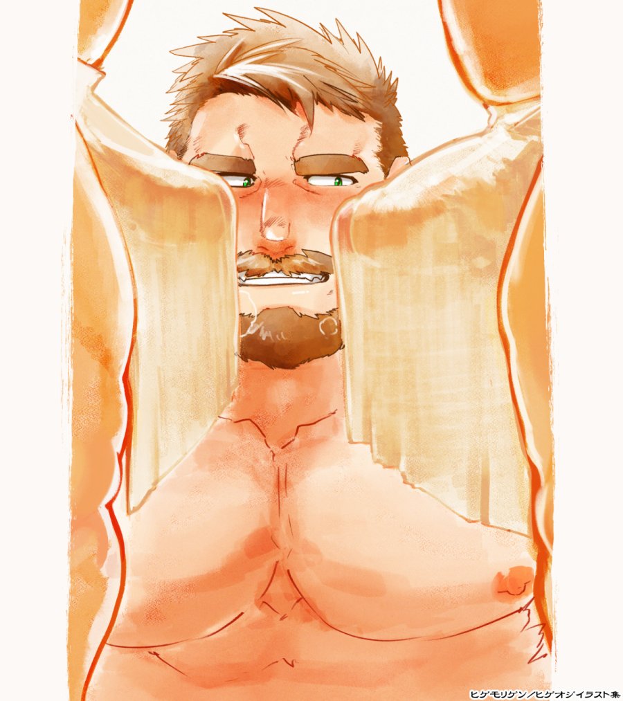 HigeMoriGen's tweet photo. 新刊 ヒゲオジイラスト集
表紙絵とサンプル画像ッ！！！ https://t.co/P0zUAvsS8i