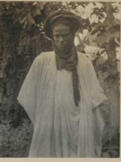 Modibbo dan Ali dan Muhammad Fodio (c.1780-1c.1859).

‘... a cheerful old man of noble demeanour and with pure Fulbe features with which his middle height and rather spare growth exactly corresponded. He was simply but neatly dressed in a white shirt and shawl of the same colour.
