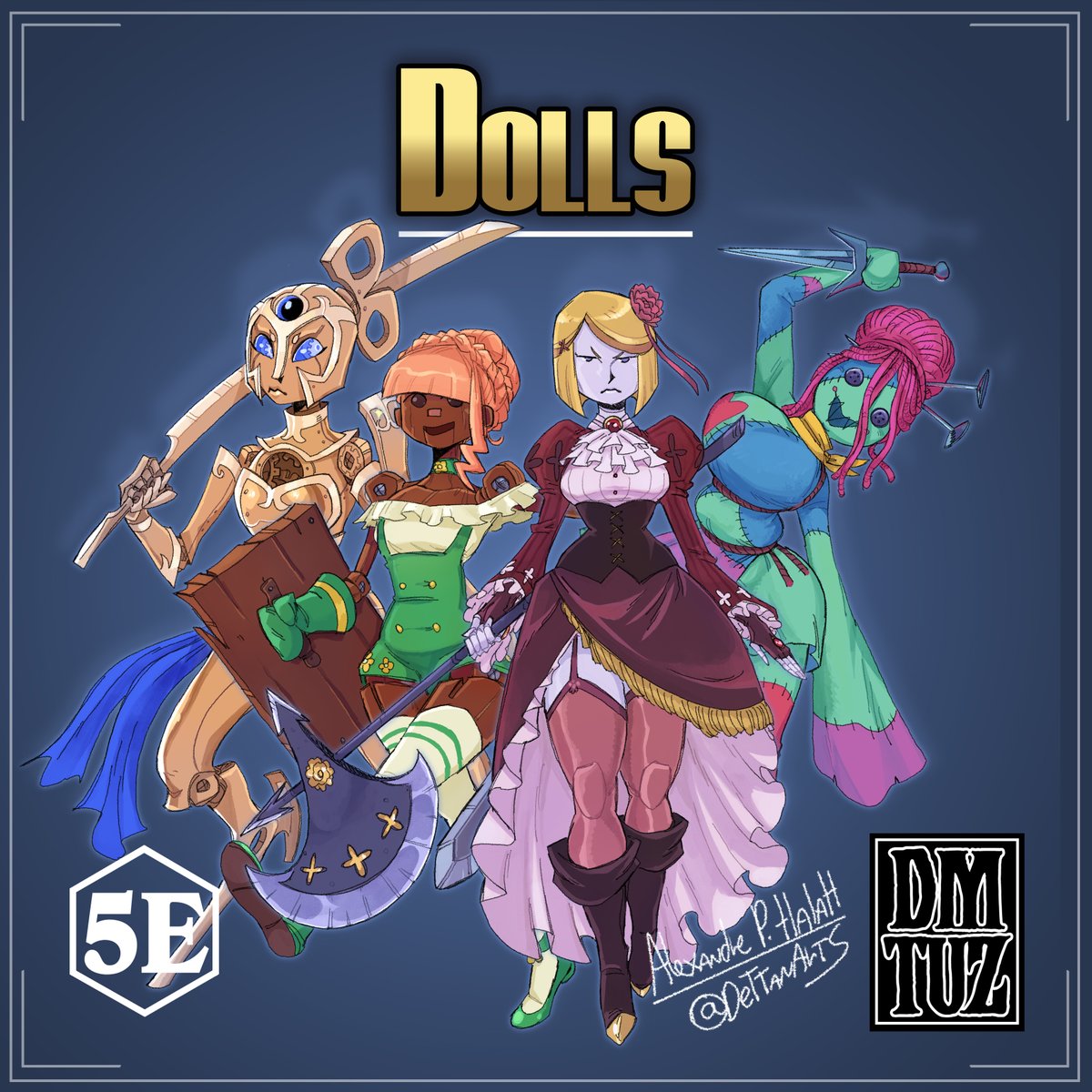 dm_tuz's tweet image. The Dolls make a return, no strings attached! Play a Doll and learn what it means to be thrust into a world burdened with the freedom of choice!

Follow for regular Monster Girl/TTRPG Content! 

#monstergirl #MonsterGirls #DnD #dnd5e #dungeonsanddragons