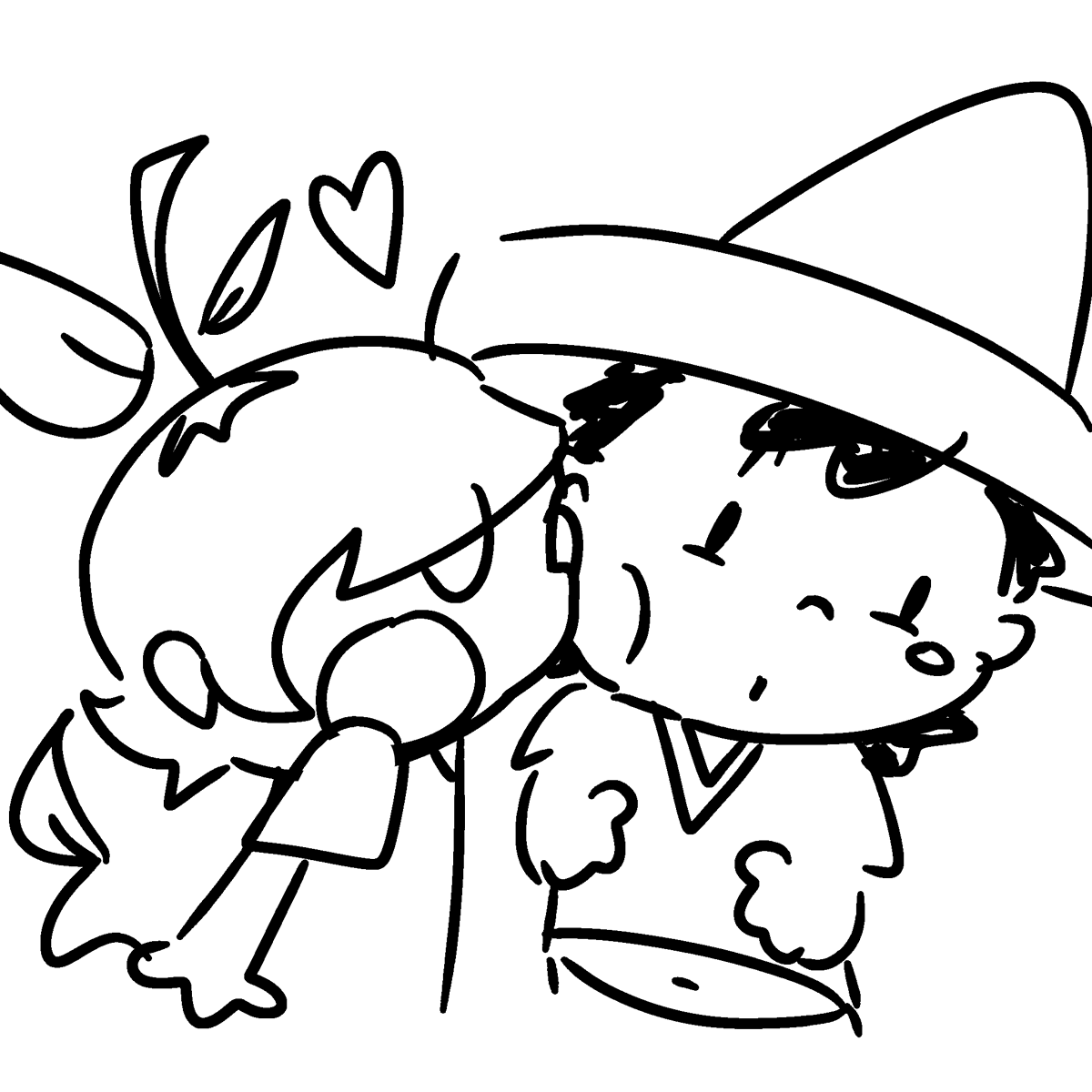 Oraniee's tweet image. rarepair!! #ship #rarepair #mascotverse #worldcupmascot #naranjito #juanito