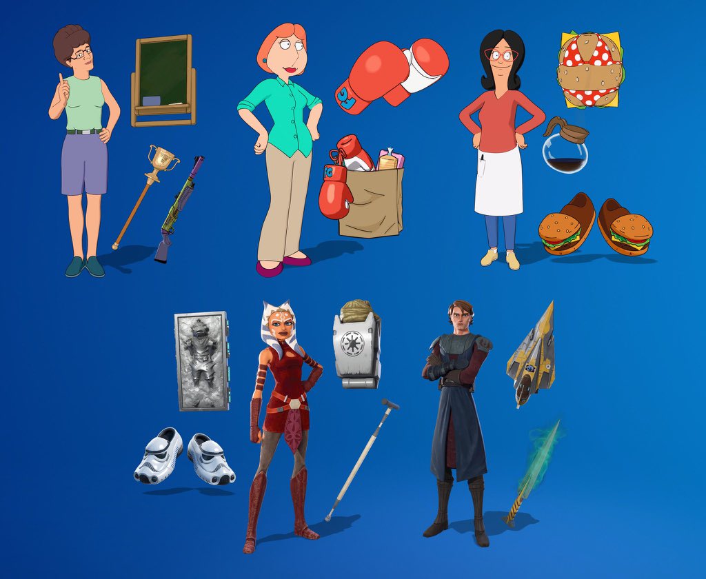 SpushFNBR's tweet image. ALL ENCRYPTED COSMETICS OF THIS UPDATE!

#Fortnite | via: @ShiinaBR &amp;amp; @HYPEX