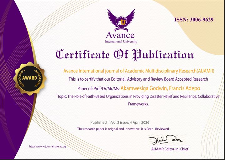 adepofrancis1's tweet photo. Faith-based organizations should be engines of relief, resilience &amp; societal empowerment. But in Uganda, many have been reduced into regime-aligned machinery. This distortion kills their true mandate.

Read more in my published paper in Avance International University Journal. https://t.co/S5xZTEw3H3