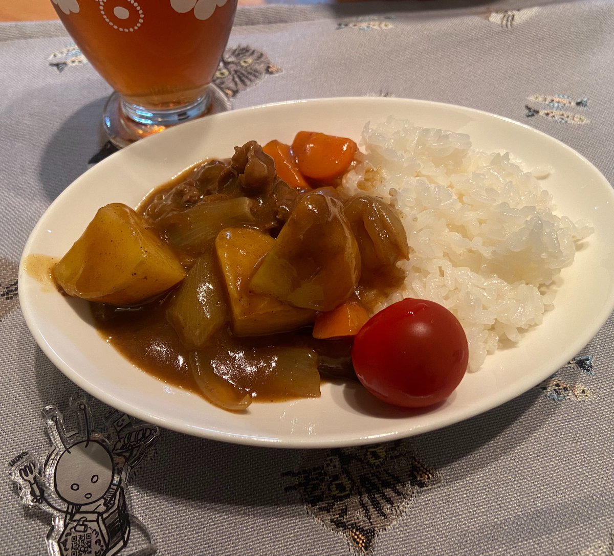 カレー作りましゅるた。明日はカレーうどんにしゅるるる…