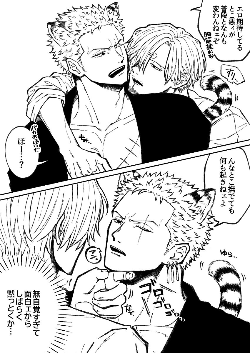 _melollipop's tweet photo. ⚠︎︎ケモ耳サゾ 続き
#サンゾロ #sanzo 🕒⚔️ https://t.co/u4z8IUdLCx