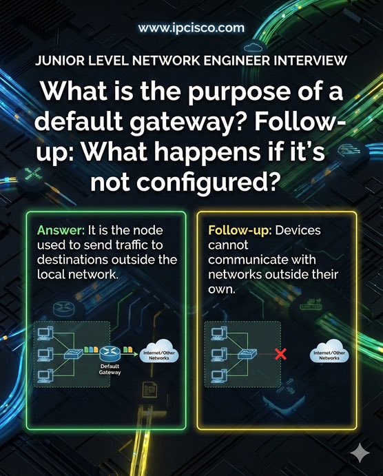 ip_cisco's tweet image. Real Time Network Engineer Interview Questions!!! | Do Not Miss It⁉️💥
.
Test Yourself: ipcisco.com/product/junior…
.
Please Like &amp;amp; Retweet..:)
.
#ccna #network
