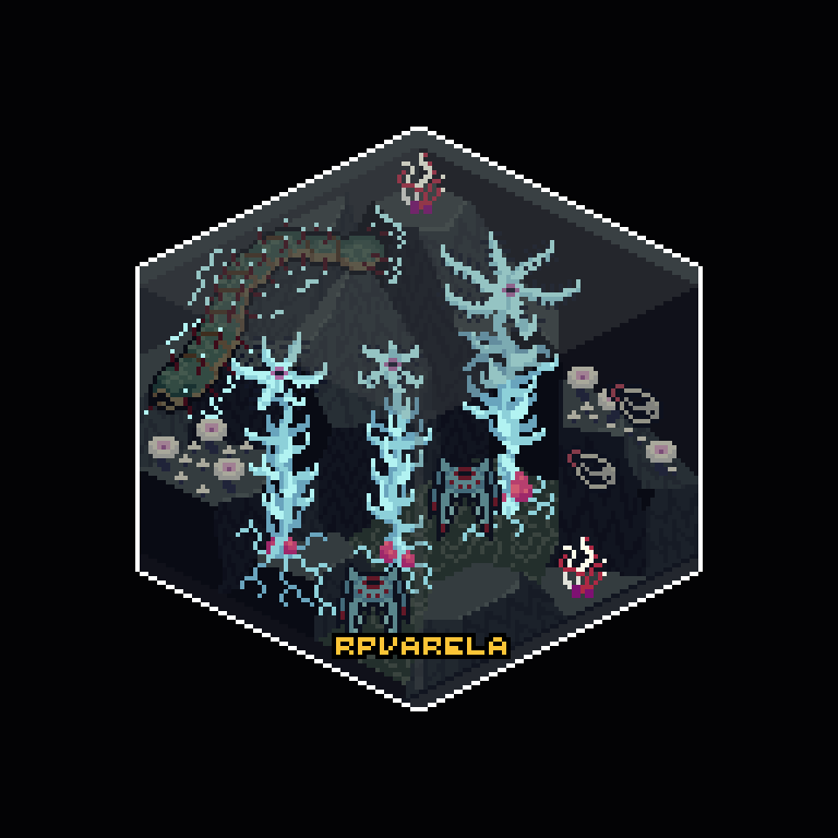 rp_varela's tweet image. A cube of blood.
#pixelart
#subnautica