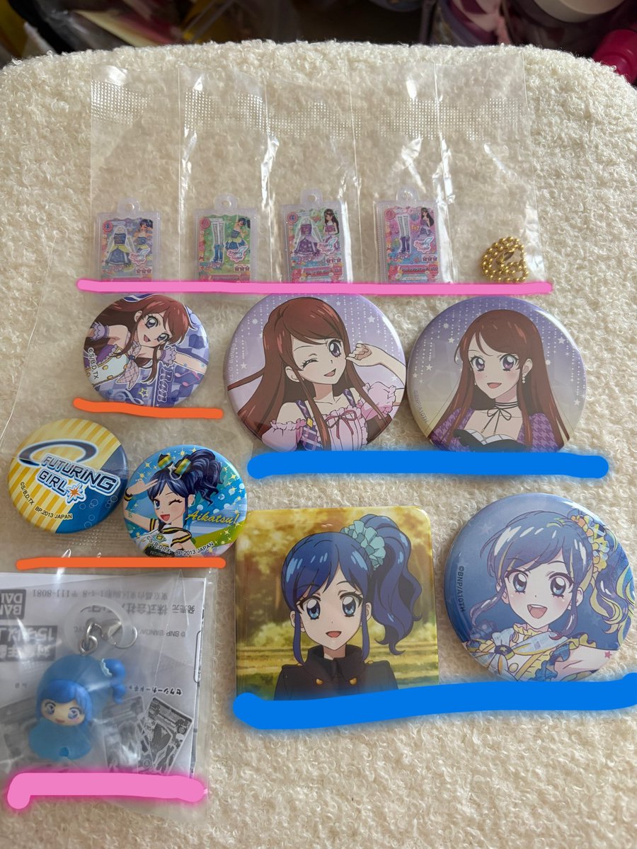 アイカツ 引退品 譲渡 霧矢あおい 紫吹蘭 譲▶️画像のもの 🩷線 1つ
