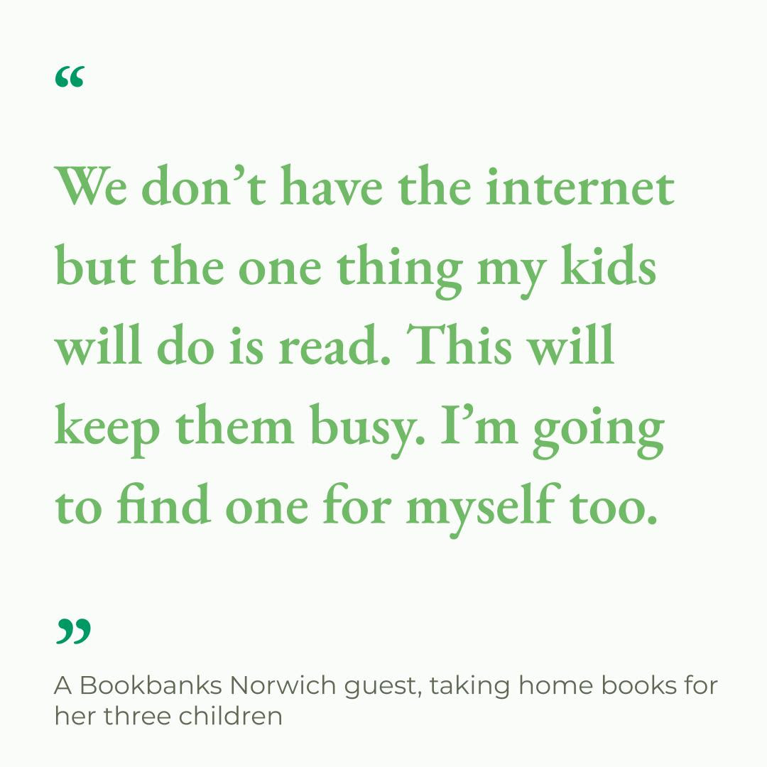 norwichfoodbank's tweet image. We've said it before, we'll say it again - we love working in partnership with others 🤝
One of our partners is fellow charity BookBanks, who partner exclusively with foodbanks, providing free brand new books to visitors 📚
#PartnershipWorking  #CharityPartners  #CommunitySupport