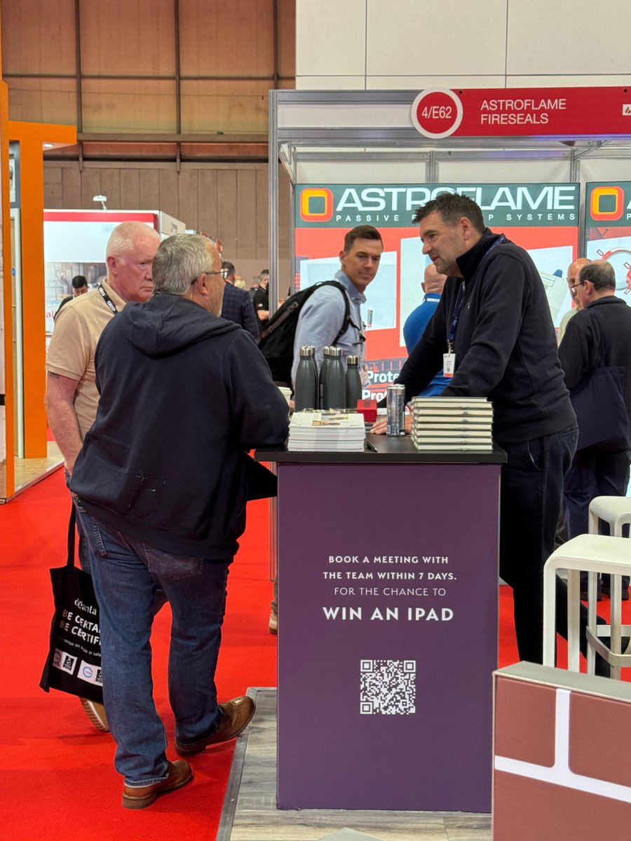 UnityDoors's tweet image. 🔥 DAY 3 🔥 The third and final day of @FireSafetyEvent  is in full flow! Thank's for sharing these update shots team. If you're heading there - go and see the team on Stand 4/F60 for a chance to learn more about our fire doors and win an iPad too! #FSE2026 #firesafety #firedoors