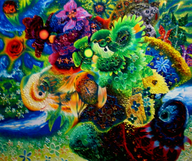 kinakayutan's tweet image. ①②：自作品の油彩画です。
#art #oilpainting #analog #芸術 #油彩画 #油絵 #アナログ 
③：下描きを考えています。
④：趣味の動物キャラの絵の制作を進めています。

今年は、去年と比べて制作速度が今のところ、かなり低いです・・今年の体のダルさのキツさが、ここ数年で一番キツイです・・