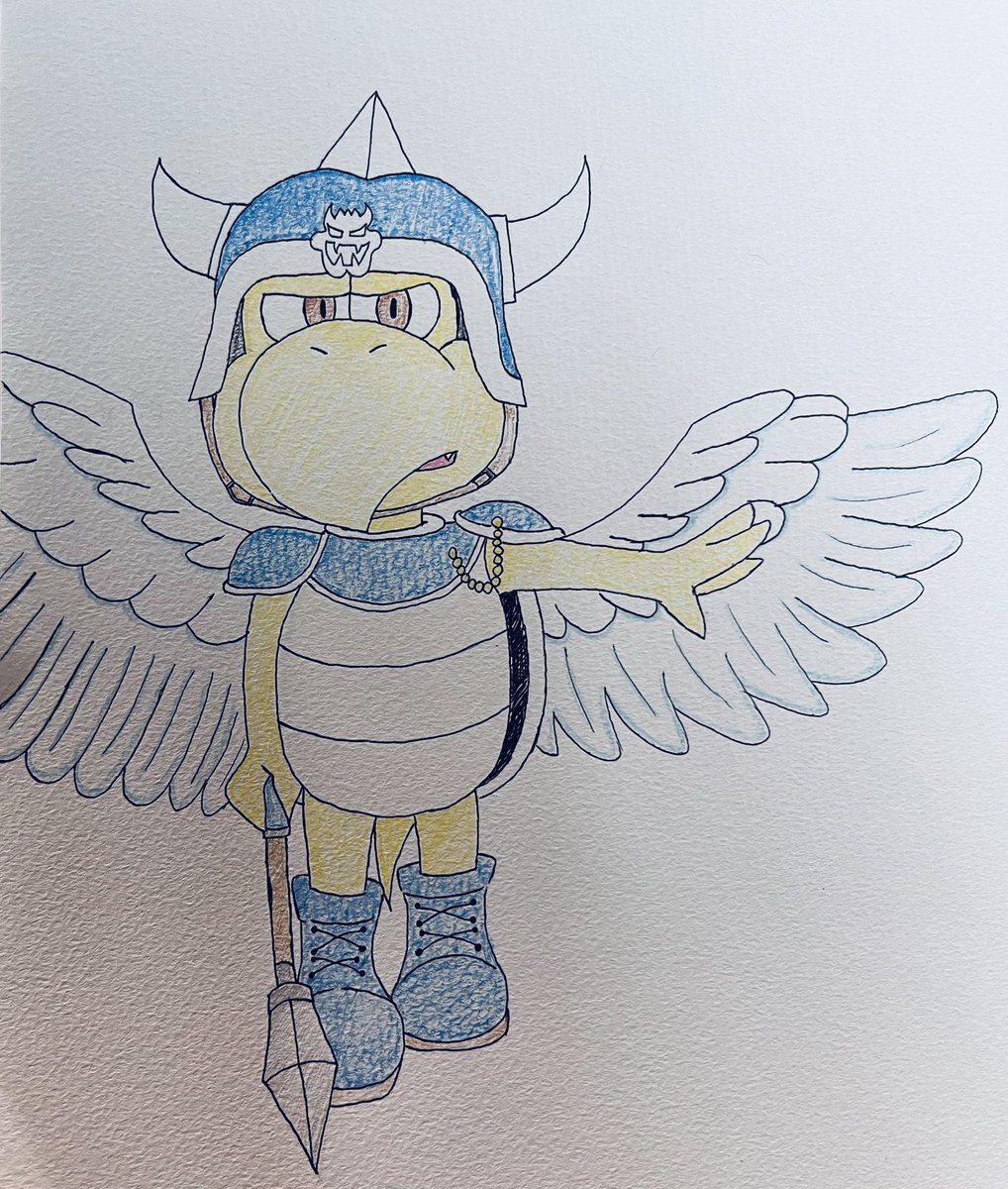 DarkMoon_83Nyan's tweet photo. 「下がれ。ここは俺がやる。これは上官命令だ」
#ノコノコ将軍 #KoopaGeneral #illustration https://t.co/gtwOPQ7ru2