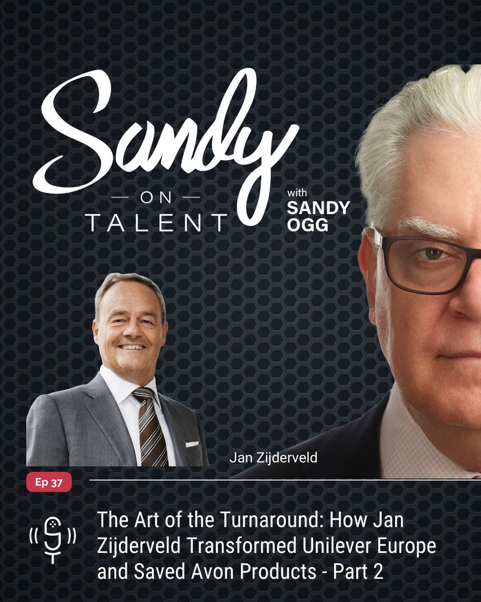 SandyonTalent's tweet image. 90th-percentile talent. 27% success rate. Sandy Ogg has spent years trying to explain that gap, and in this episode, Jan Zijderveld helps him work through it.

🎧 Listen here: sandyontalent.com/sot037/ 

#ClickCrew #leadership #personaldevelopment #careergrowth #businessstrategy
