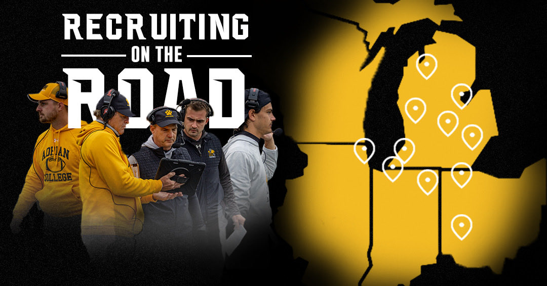 AdrianCollegeFB's tweet image. Coming to a school near you! Our staff is back on the road looking for the next class of DAWGS #GDTBAB