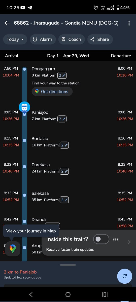 MeghrajSin97144's tweet image. रसमरा-डोंगरगढ़ रूट पर JD Passenger (68862) की देरी से छात्रों व श्रमिकों को परेशानी हो रही है।
कृपया रायपुर–डोंगरगढ़ शाम 6 बजे वाली ट्रेन पुनः शुरू करें। 🙏

@RailMinIndia @RailwaySeva @drm_rpr @SECRailway

#RailwayHelp #PassengerIssue