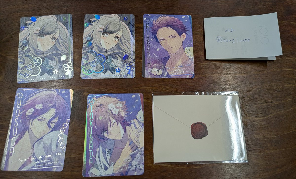 usagi____100's tweet photo. 「交換」
オラソワ展 オランピアソワレ パルカ 大人 子供 手紙 特典

譲￤ヒムカ 玄葉 ♡縁 時貞
         手紙 朱砂

求￤2枚目璃空>>大人璃空
        手紙 璃空

✿♡は2枚目璃空又は他含む場合のみ
✿日時次第で都内手渡し可

お気軽にお声掛けください https://t.co/FMWPdQ4CwH