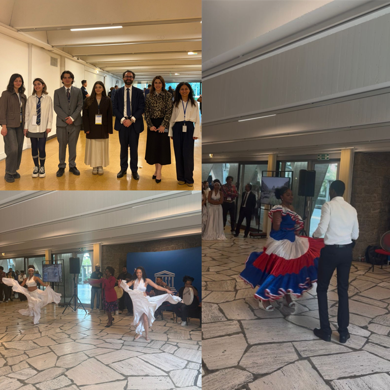 ArmDl21's tweet photo. Meaningful and beautiful first celebration of the International Day for #SIDS at @UNESCO HQ, Paris, hosted by the Permanent Delegations of #Armenia 🇦🇲 and the #EU 🇪🇺, as Co-Chairs of the Group of Friends of SIDS, together with SIDS delegations to UNESCO. https://t.co/PAAalKTr4u