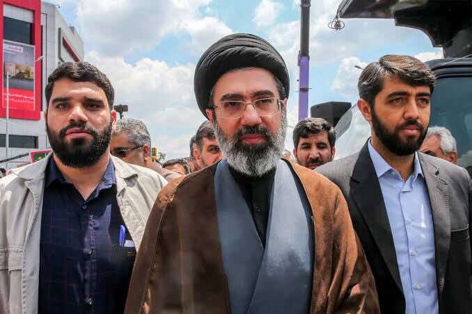 iihtishamm's tweet photo. Mojtaba Khamenei: "We share a common destiny with our Gulf neighbors. Greedy foreigners belong only at the bottom of the waters. This chain of victories will mark the dawn of a new regional and global order." https://t.co/2PGhS1VU1N