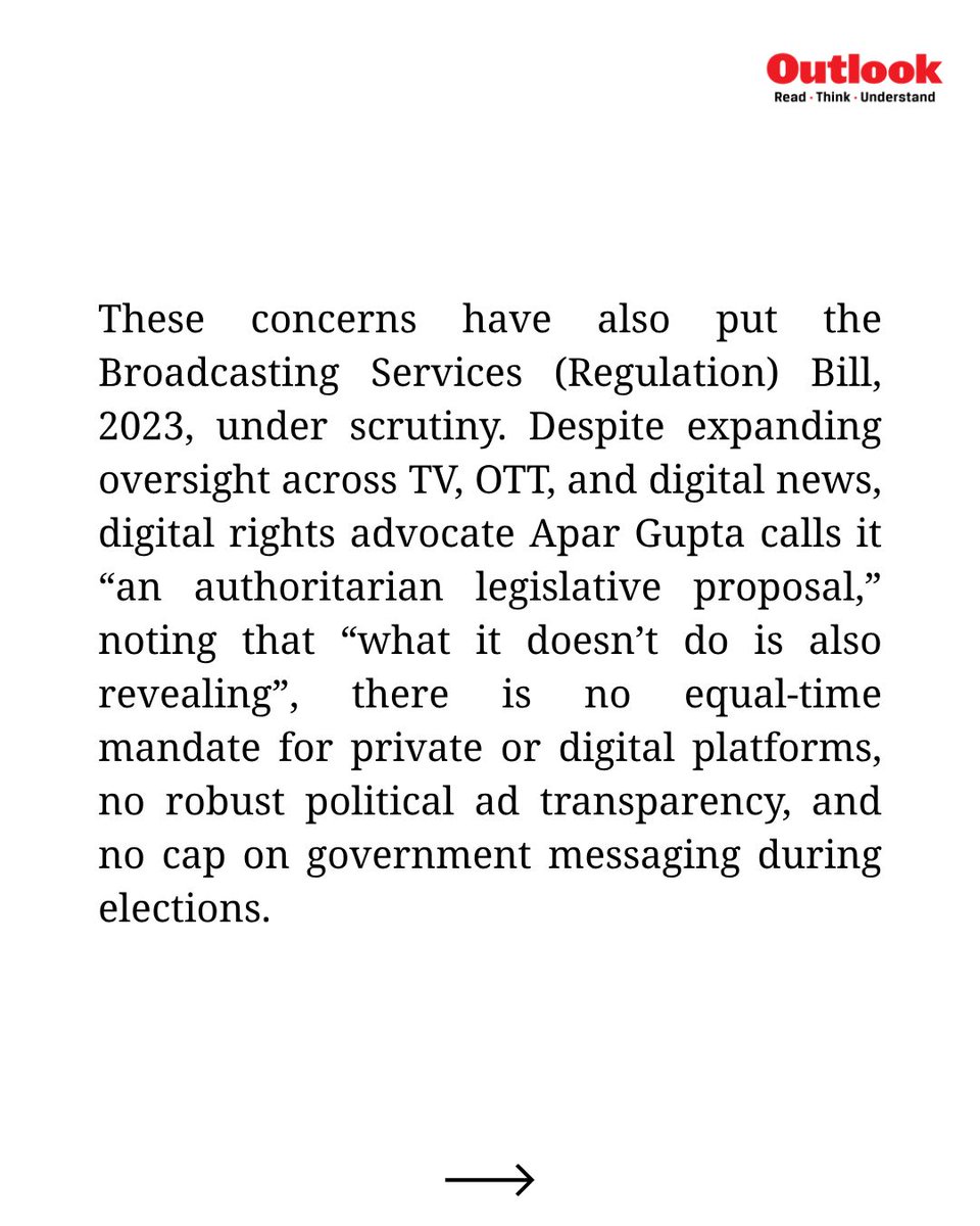 Outlookindia's tweet photo. Zenaira Bakhsh (@Zenairaaa) writes.

Cover: Outlook Team 

#Elections #Broadcast #ModelCodeOfConduct #PMModi  

Read the full story here: https://t.co/ssuppYCMJm https://t.co/ah1ANTizdO