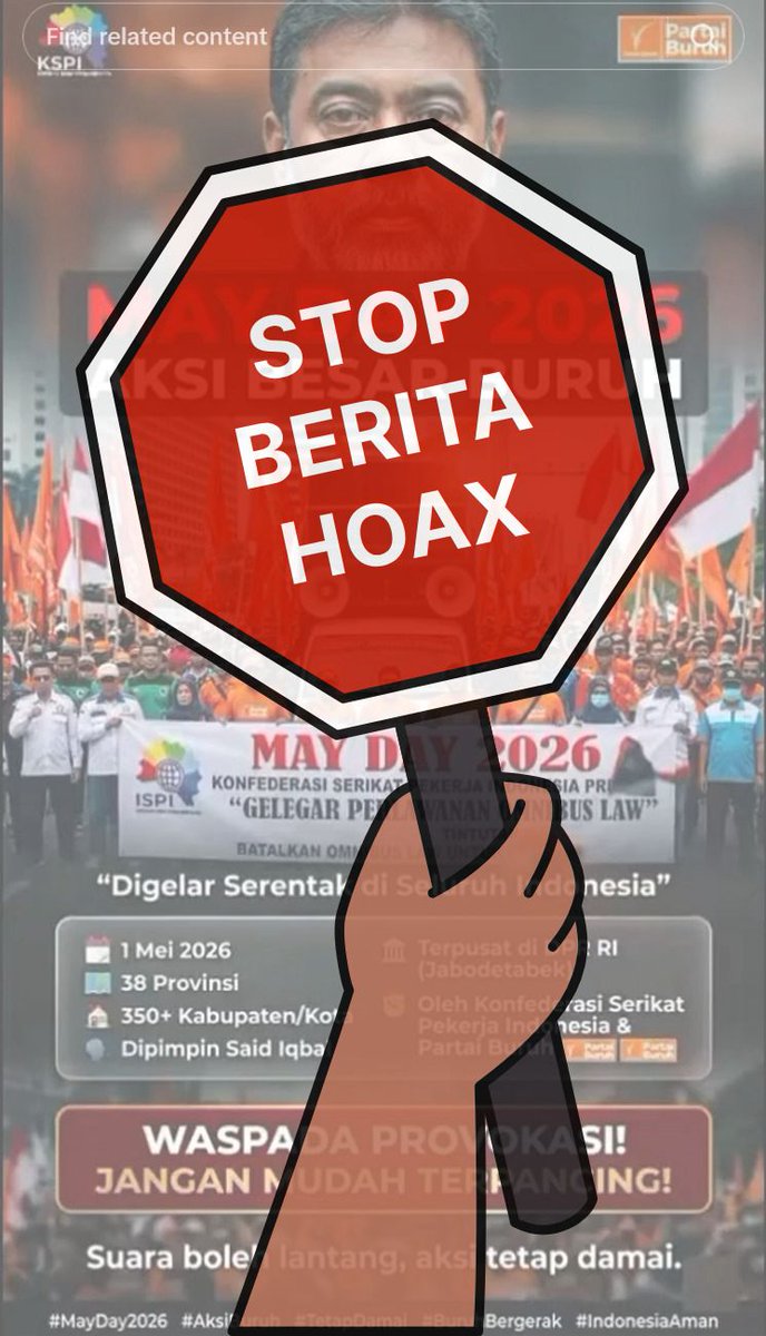 AndiHerman76's tweet photo. Jangan beri ruang pada provokasi. Dengan aksi damai, kita tunjukkan bahwa perjuangan bisa tetap bermartabat dan berdampak positif. 🌱
 #AksiDamaiMayDay https://t.co/6BE70FjYLy