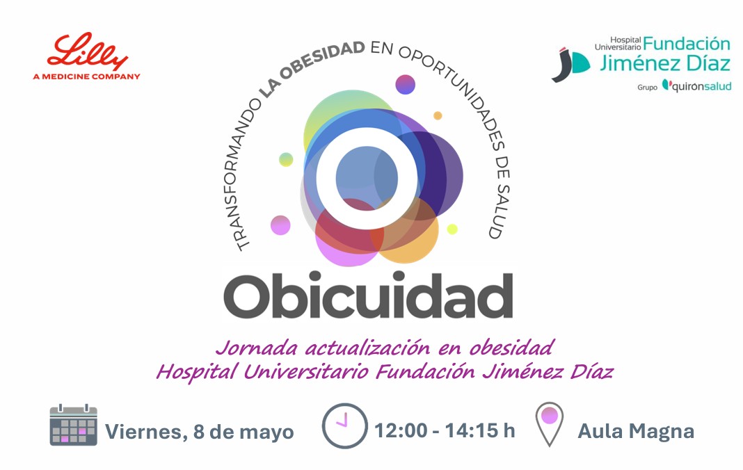 Hospital_FJD's tweet image. #Agenda 📆 El próximo viernes 8 de mayo nuestra Aula Magna acogerá la Jornada de Actualización en Obesidad "Obicuidad. Transformando la obesidad en oportunidades de salud"