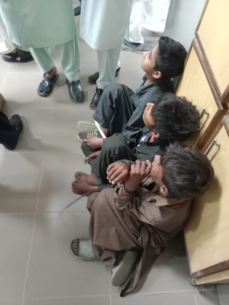 At the Assistant Commissioner’s office in Islamabad, poor street children were handcuffed in his office.