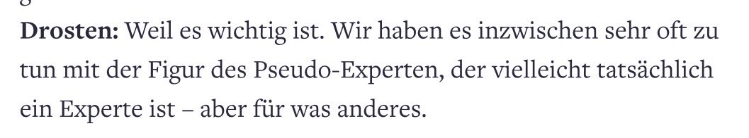 KrischanWolf's tweet photo. Drosten ist ganz nahe dran 😇

Nun müsste er nur noch mal gucken, zu welchem Themen er sich in den Corona-Jahren äußerte. https://t.co/QfeVxfrfcT