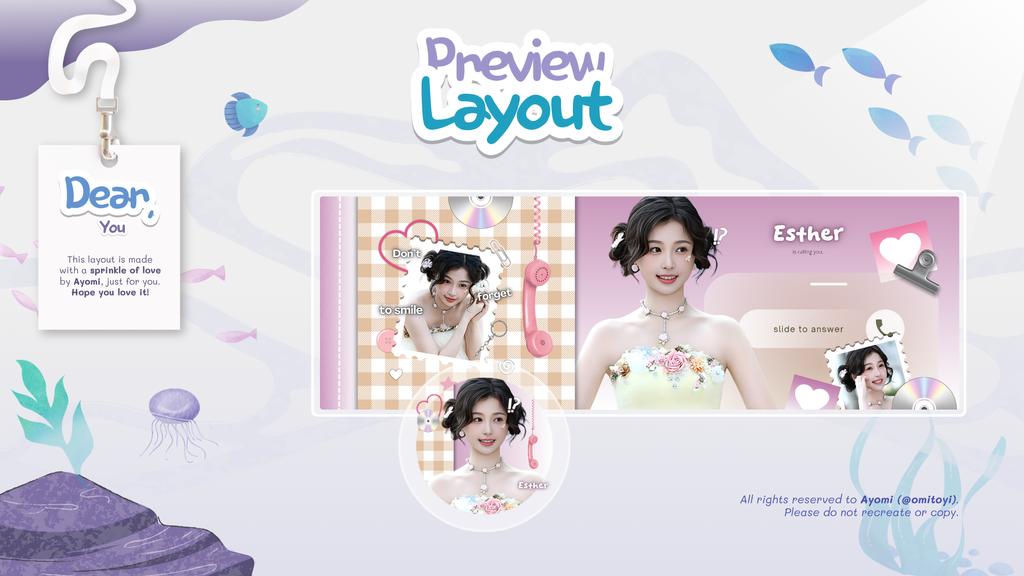 esgther's tweet photo. Terimakasih didi buat layout cantiknya @HB00JENO 🤭 makasih juga akakk @omitoyi buat katalog gemash nya. https://t.co/j49030Vpej