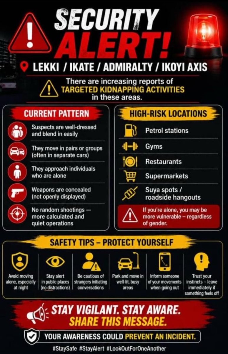 Whaleswavy's tweet image. LAGOS STATE BE ALERT !!! 
Spread this news fasterrrr 

#Security