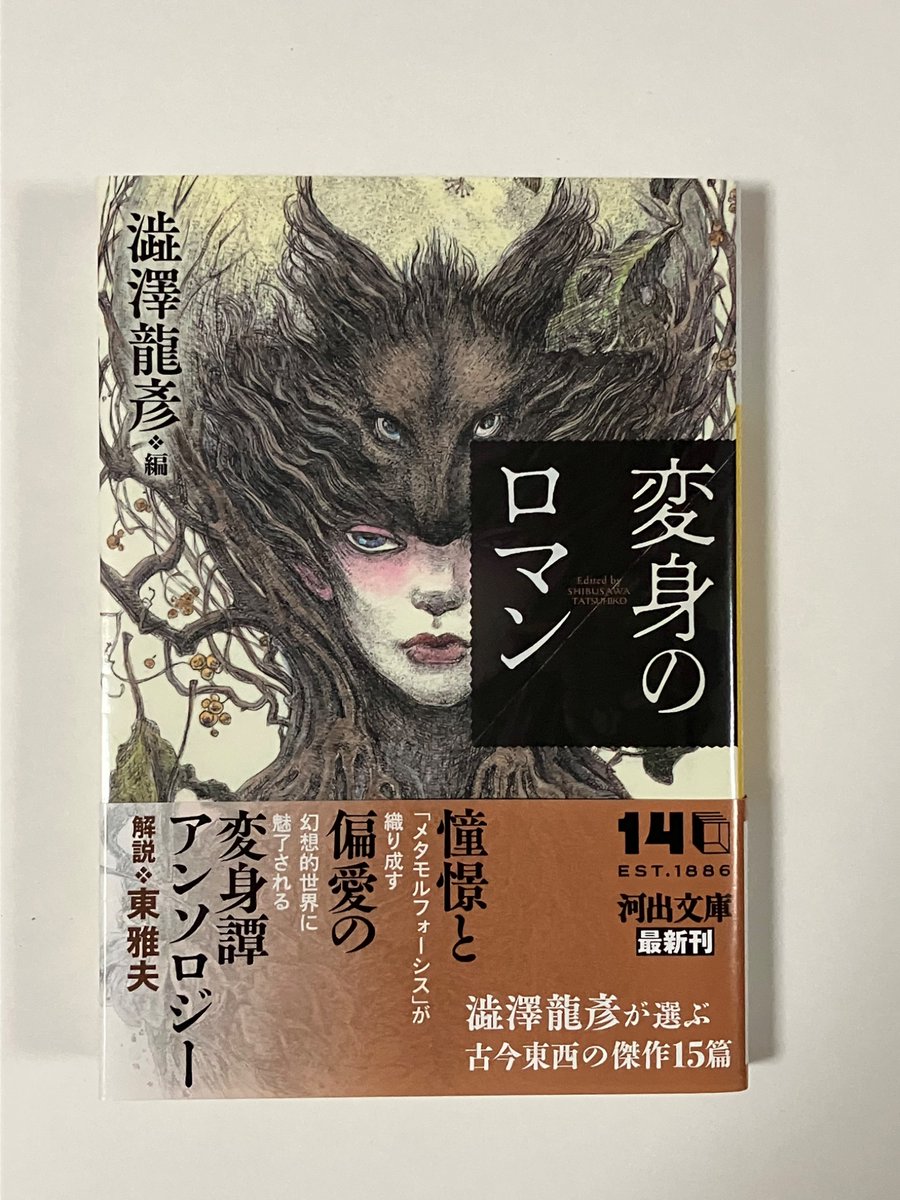 澁澤龍彦編　『変身のロマン』

学生時代に授業で読んだ「山月記」と「夢応の鯉魚」懐かしい。
個人的には安部公房「デンドロカカリヤ」（これが一番好き）中井英夫「牧神の春」（中井英夫作品手に入らないので嬉しい）蒲松齢「牡丹と耐冬」（終わり方好きすぎる。美しい）の流れが最高。

#読書記録