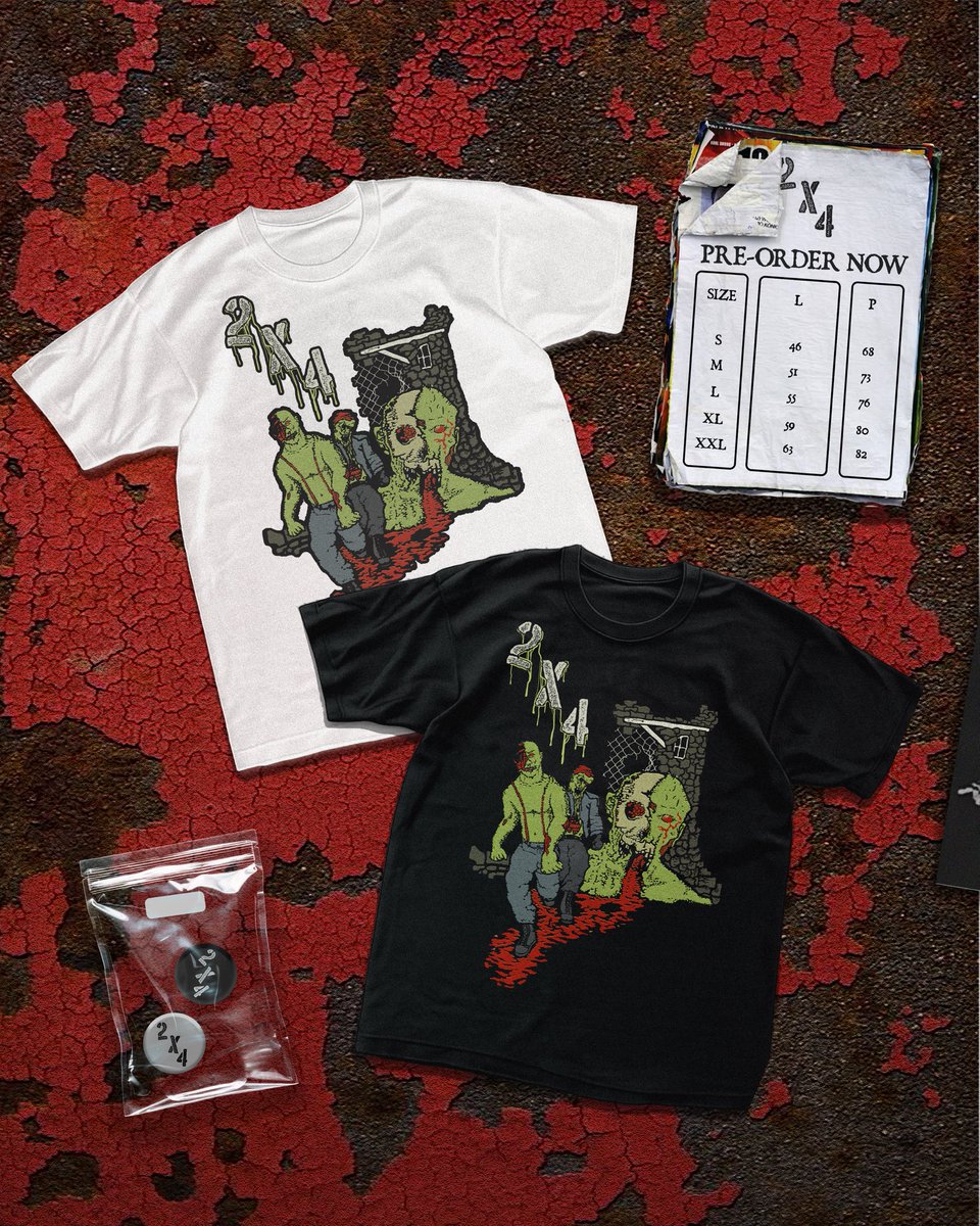 innerbloods's tweet photo. 2X4 Fan Art/Bootleg T Shirt available for pre order until 15 May , if you want to buy this shirt, you can send DM for us 📤. 
PRINT MATERIAL ON STITCH SUPPLY 16s TSHIRT WITH PLASTISOL INK.
PRICE IDR 160.000 / 16$
*INCLUDE PIN BUTTON*
🌏WORLDWIDE SHIPPING🌏
Artwork by  @gi4ant_ https://t.co/Jr5kh6bHpc