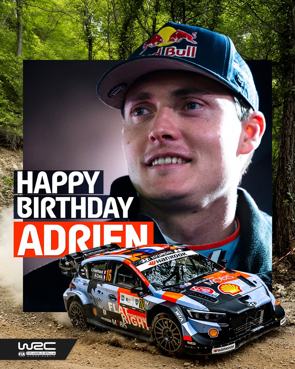 OfficialWRC's tweet image. Joyeux anniversaire Adrien!

#WRC