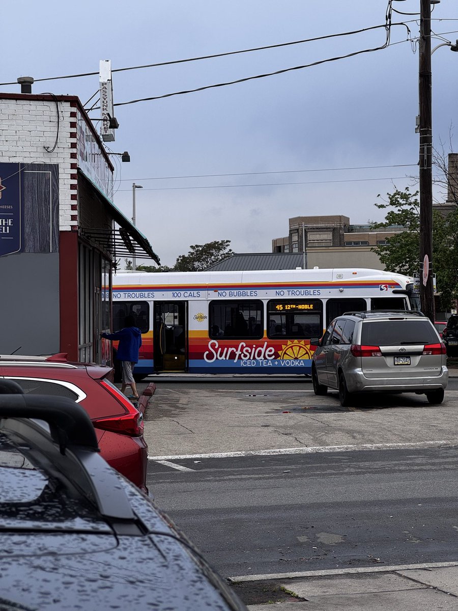 Are you ok babe? You’ve barely noticed the new surfside wrapped SEPTA bus