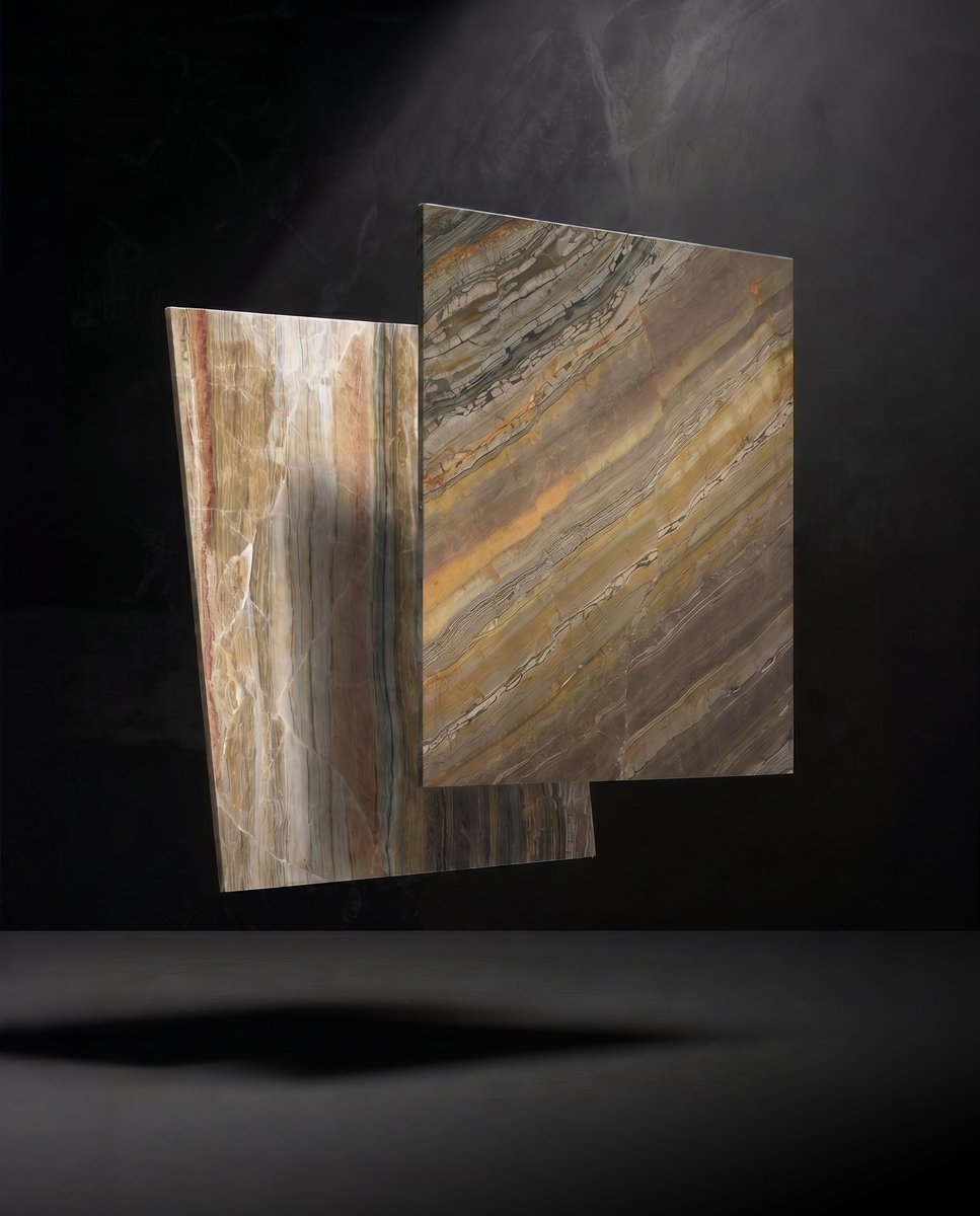 StoneGroup_Int's tweet image. Pocahontas comes alive through light and shadow, where every vein tells a story shaped over centuries.
Warm earthy tones, fluid movement, and natural contrasts create a surface that feels bold and intense.

#stonegroupinternational #marble #naturalstone #interiordesign
