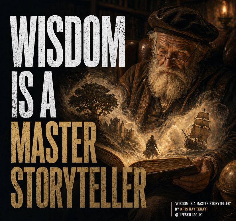 lifeskillsguy's tweet image. I believe that if one can’t convey wisdom in a story, one does not truly understand the concept 
#wisdom #storyteller #originalquote 

Wisdom is a master storyteller