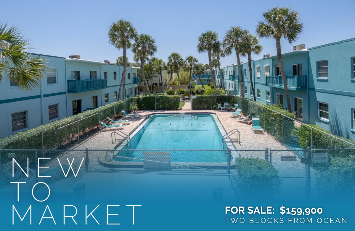 kellymatriccino's tweet image. 🌴 Walk to the Beach 🌴
💰 $159,900
📍 311 Taylor Ave #G20, Cape Canaveral
🛏 2 Beds | 🛁 1 Bath | 📐 938 SqFt

🔗flexmls.com/share/Dt9dm/31…

Two blocks from the ocean and no busy roads to cross—this is the kind of location people look for when they want true beachside living
