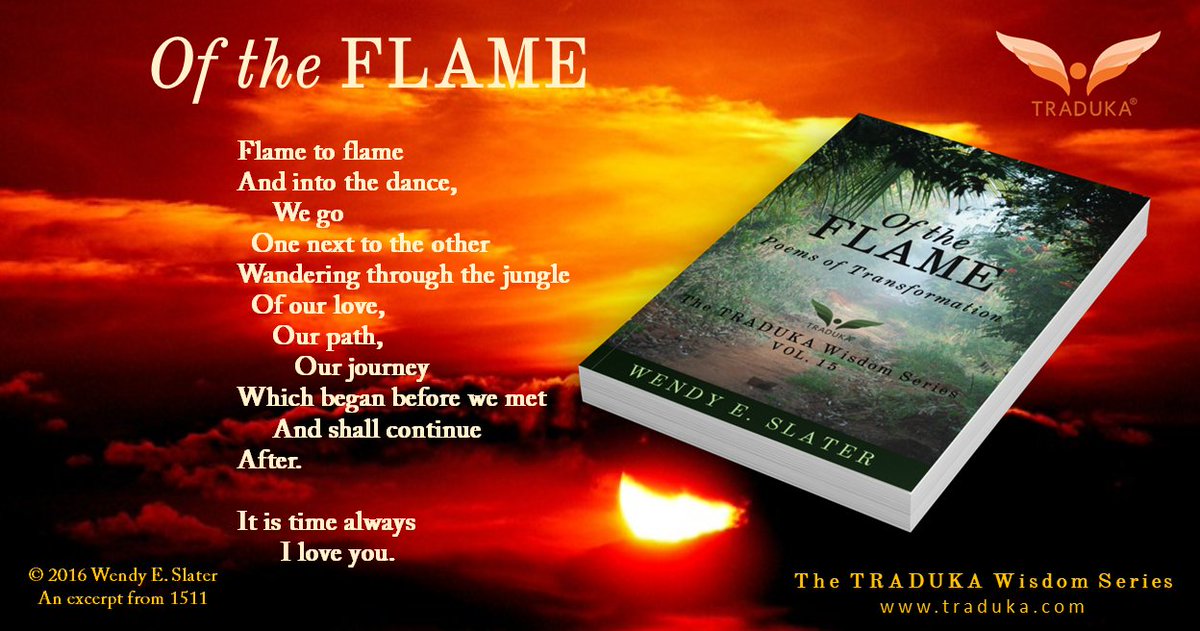 WendyESlater's tweet image. Honored by these words that a reader shared with me:
"Amazing. Thanks for the transformation. I am forever changed. BEAUTIFUL WORK!"

Modern mystical poetry for your transformation.
Get your 📕 : books2read.com/OftheFlame

#love #spiritualgrowth #Poem #Mustread #poetrybooks