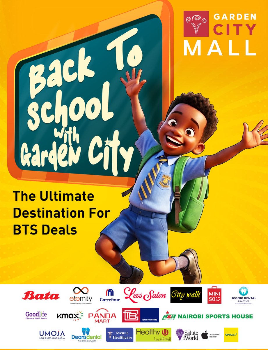 GardenCityNbi's tweet image. The holiday is over. Back to school season is upon us and Garden City has everything you need to go back in style!

#KaribuGardenCity #TheUltimateExperience #BackToSchool