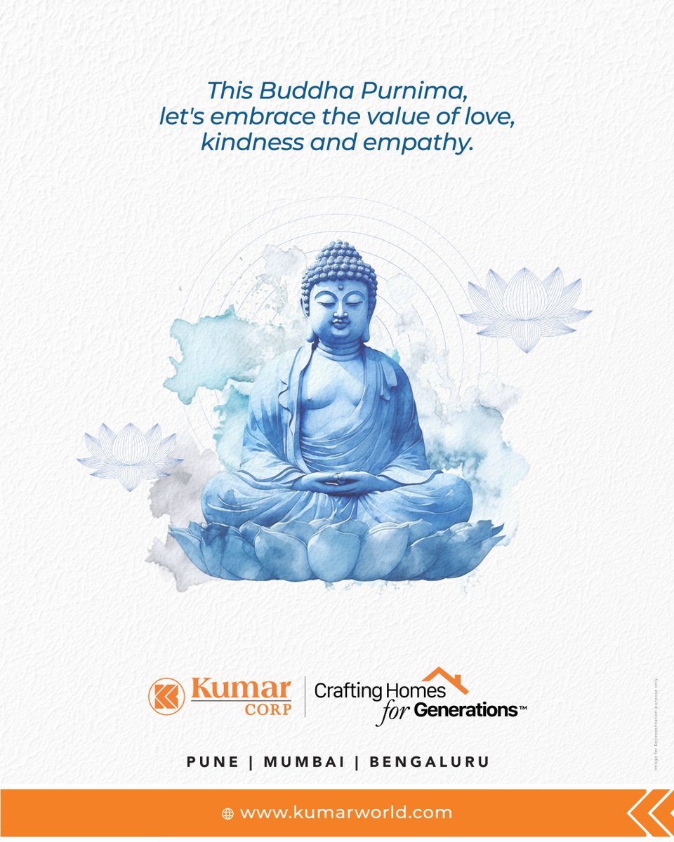 Kumarproperties's tweet photo. May wisdom guide every thought, and compassion shape every action. A day to reflect, realign, and move forward with purpose. Warm wishes on Buddha Purnima from Kumar Corp.
.
.
#KumarCorp #BuddhaPurnima #HappyBuddhaPurnima #BuddhaBlessings #WisdomAndCompassion #MindfulLiving https://t.co/bKfBSSV7RX