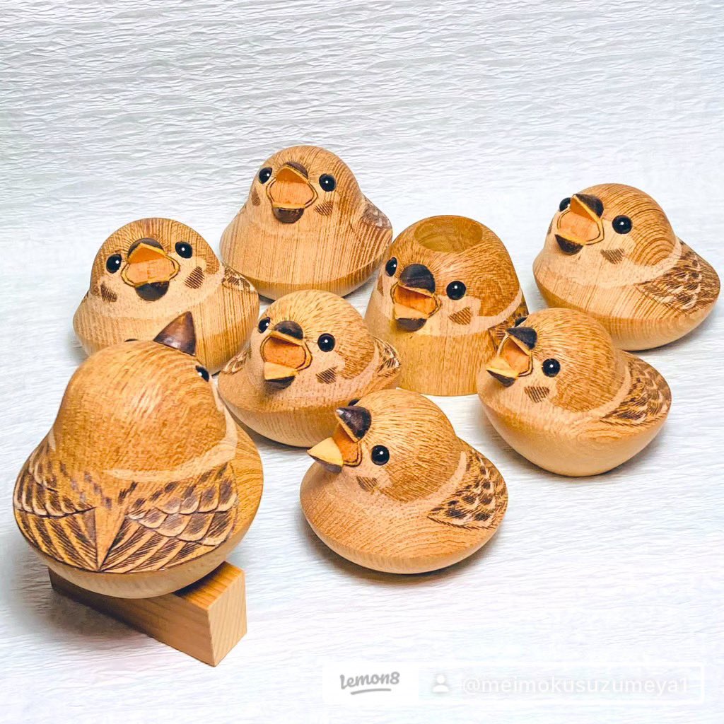 #ゴールデンウィークSNS展覧会2026
銘木材販売の傍ら、木製の雀さんを作っています🐥🥰