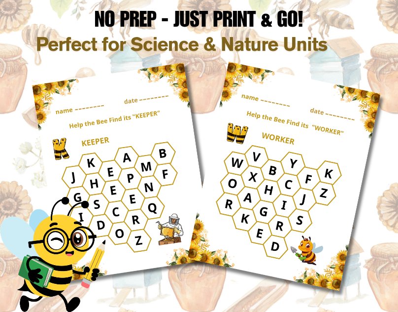 todayne98673220's tweet image. 🐝 Master ABCs with our NEW Bee Alphabet Mazes! 26 pages of buzzing fun A-Z.
​✨ No-prep
✨ Science-integrated
✨ From The Teaching Treasure Trove 💎
​Get it on #TpT:
teacherspayteachers.com/Product/Bee-Al…
​#Kindergarten #Alphabet #PreK #BeeUnit #TeacherLife #TheTeachingTreasureTrove